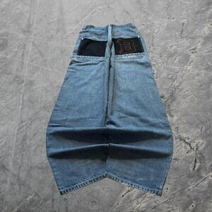 Baggy Boss Wide Leg Jnco Style Skater Vintage Y2k Jeans - 40x32